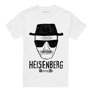 Breaking Bad Unisex Adult Heisenberg T-Shirt / White